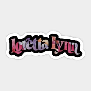 Loretta lynn flower Sticker